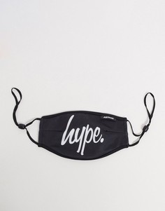Черная маска для лица с регулируемыми ремешками Hype-Черный цвет