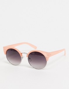 Круглые солнцезащитные очки в оранжевой оправе Jeepers Peepers-Оранжевый цвет