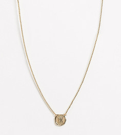 Золотистое ожерелье с подвеской Reclaimed Vintage-Золотой