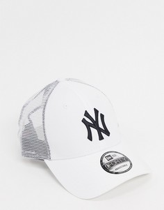 Белая кепка New Era 9forty NY-Белый