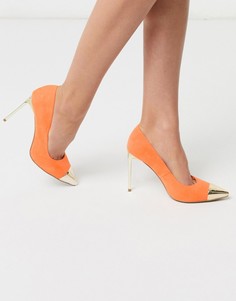 Оранжевые туфли-лодочки на шпильке ASOS DESIGN-Оранжевый цвет
