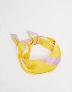 Разноцветный шарф в полоску из переработанных материалов & Other Stories-Multi