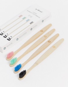 Набор зубных щеток из бамбука My White Secret-Бесцветный
