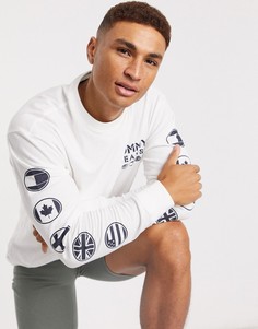 Лонгслив с принтом Tommy Jeans-Белый