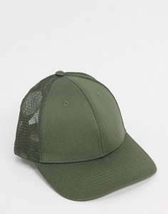 Парусиновая кепка цвета хаки ASOS DESIGN-Зеленый цвет
