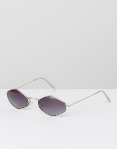 Солнцезащитные очки в металлической оправе с серыми затемненными стеклами Jeepers Peepers-Черный