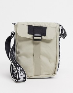 Светло-бежевая сумка через плечо из переработанного материала GoodTimes-Бежевый