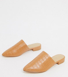 Мюли для широкой стопы с острым носком Truffle Collection-Многоцветный