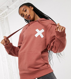 Худи рыжего цвета с логотипом COLLUSION Unisex-Оранжевый