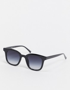 Черные квадратные солнцезащитные очки Pieces-Черный цвет