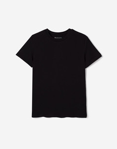 Чёрная базовая футболка для мальчика Gloria Jeans