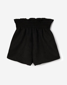 Чёрные шорты из экозамши для девочки Gloria Jeans