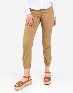 Бежевые брюки-джоггеры Gloria Jeans