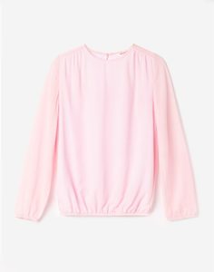 Розовая блузка с резинками для девочки Gloria Jeans