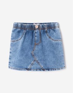 Джинсовая юбка на резинке для девочки Gloria Jeans