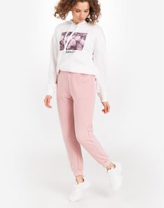 Розовые брюки-джоггеры Gloria Jeans