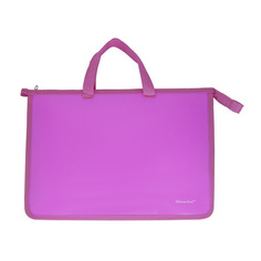 Папка для тетрадей SILWERHOF Neon 671945, A4, 340х245х40мммм, 1 отделение, пластик, на молнии 4 шт./кор.