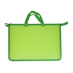 Папка для тетрадей SILWERHOF Neon 671943, A4, 340х245х40мммм, 1 отделение, пластик, на молнии 4 шт./кор.