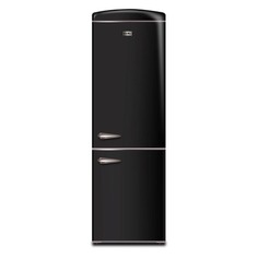 Холодильник ASCOLI ARDRFB 375 WE, двухкамерный, черный
