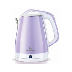 Чайник электрический EUROSTEK EEK-GL01V, 1800Вт, фиолетовый