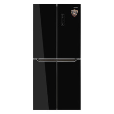 Холодильник WEISSGAUFF WCD 486 NFB, двухкамерный, черный
