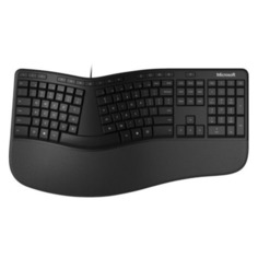 Комплект (клавиатура+мышь) Microsoft Ergonomic Keyboard & Mouse, USB, проводной, черный [rju-00011]