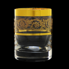 Набор стаканов для виски Rona Гольф 6 шт 280 мл золото