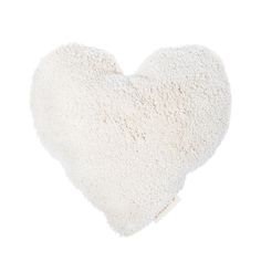 Подушка декоративная Riverdale heart белая 50х50х15см