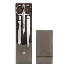 Набор маникюрный в чехле Zwilling J.A. Henckels Classic Inox серо-бежевый 3 предмета Henkels