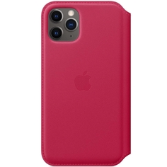 Чехол Apple iPhone 11 Pro Max Leather Folio Raspberry