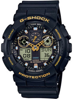 Японские наручные мужские часы Casio GA-100GBX-1A9. Коллекция G-Shock