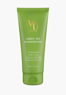 Кондиционер для волос Von U увлажнение и защита цвета корейский / Бальзам для нормальных и окрашенных волос / Green Tea Conditioner 200 мл