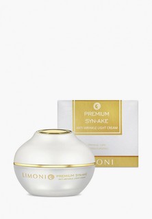 Крем для лица Limoni антивозрастной легкий корейская / Гиалуроновая кислота / Коллаген / Змеиный яд / Premium Syn-Ake Anti-Wrinkle Cream Light 50 мл