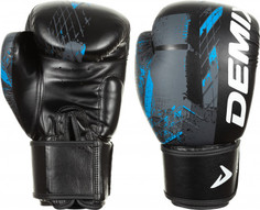Перчатки боксерские, Черный, Серый, 16 oz, размер 10-16 Demix
