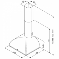 Вытяжка Smeg KS59AOE