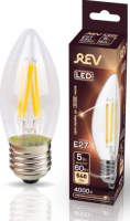 Светодиодная лампа REV Ritter 32488 1 Filament C37 E27 5W 4000K Deco Premium