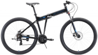 Горный велосипед Stark Cobra 29.2 HD 18"/2020, черный/голубой (H000016454)
