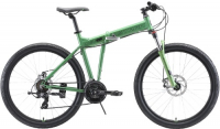 Горный велосипед Stark Cobra 27.2 D 18"/2020, зеленый/черный (H000016460)