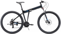 Горный велосипед Stark Cobra 29.2 HD 20"/2020, черный/голубой (H000016455)