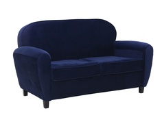 Диван двухместный bashi (to4rooms) синий 140x80x70 см.