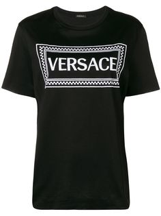 Versace футболка с принтом логотипа