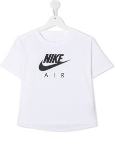 Nike Kids укороченная футболка с логотипом