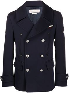 Alexander McQueen двубортный бушлат