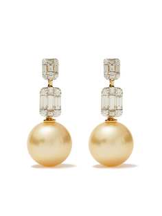 Yoko London кольцо Starlight Golden South Sea Pearl из желтого золота с жемчугом и бриллиантами