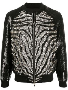 Balmain декорированный бомбер
