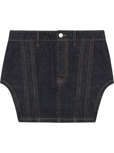 Fenty джинсовая юбка с корсетом
