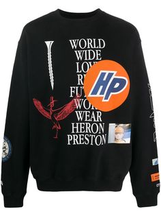 Heron Preston толстовка с графичным принтом