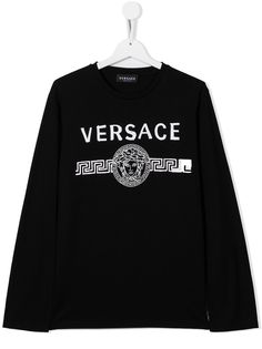Young Versace толстовка с логотипом Medusa