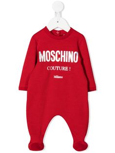Moschino Kids пижама с круглым вырезом и логотипом