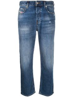Diesel прямые укороченные джинсы Aryel